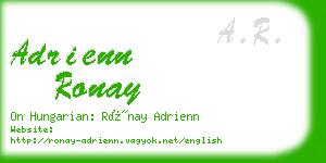 adrienn ronay business card